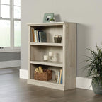 Sauder Miscellaneous Storage 3-Shelf Bookcase/ book shelf, Chalked Chestnut - Image 2