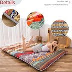 MAXYOYO Bohemian Retro Floor Mattress Vintage Floral Japanese Futon Mattress - Image 5