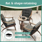 Outdoor Chair Cushions Set of 2, High Back Soft Seat Pad - Image 7