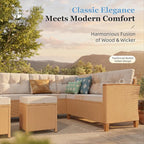 HERA'S HOUSE Patio Furniture Set, 8 Piece Wicker Outdoor Patio Conversation Set - Image 2
