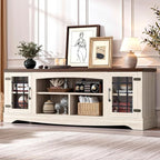 IRONCK Farmhouse TV Stand for 75 Inch TV, Rustic Entertainment Center - Image 3