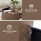 SULIVES Round Coffee Table - Image 4