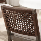 LZAREAL Farmhouse Dining Chairs Set of 4 Linen Fabric Upholstered Accent Side - Image 6