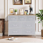 7-Drawer Dresser for Bedroom, Anti-Tip Wide Storage Organizer Fabric Chest of - Image 2