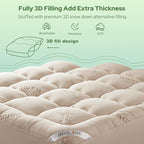 BEDLORE Twin XL Mattress Topper Viscose Derived from Bamboo, Thick Pillow Top - Image 5