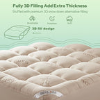 BEDLORE California King Mattress Topper Viscose Derived from Bamboo, Thick - Image 5