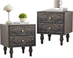 Nightstand, Farmhouse Bedside Table by Unknown