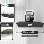Fun Memories Floating Shelves 40 Inch Long, 9.3 Inch Deep Classic Crown Molding - Image 4