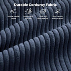 Vesgantti 97" Modular Sectional Sofa Dark Blue, U-Shaped Couch - Image 5