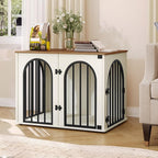 Hzuaneri 31.5'' Wooden Dog Crate Furniture, Indoor Dog Kennel Dogs Cage - Image 8