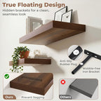 12 inch Deep Floating Shelves for Wall, 55 inch Wide Engineered Wood Wall - Image 4