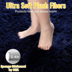 PAGISOFE Dark Navy Blue Rugs for Living Room 5x8 Ft, Plush Area Rugs for Bedroom - Image 3