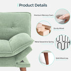 LINSY HOME Futon Sofa Bed, 3 in 1 Convertible Comfy Loveseat Sleeper Sofa Bed - Image 5