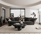 35" Cloud Coffee Table with 3 Ball Legs, Modern Minimalist Petal Center Table - Image 9