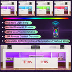 Clikuutory Modern Lighting 63 inch TV Stand - Image 3