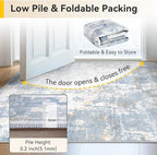 RELEANY Washable Area Rugs 8'x10' Non-Slip Modern Abstract Soft - Image 8