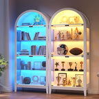 Gurexl 5-Tier Arched Display Cabinet - - Image 3