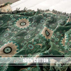 Boho Throw Blanket for Bed 100% Cotton Ultra Soft Rustic Quilt Summer Blanket - Image 7