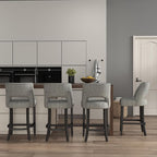 VKNOW Bar Stools Set of 2, Modern Counter Stools - Image 4