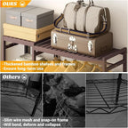 Homykic Bamboo Clothes Rack Garment Rack - Image 6