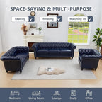QHITTY 2 Piece Living Room Set, Sectional Chesterfield Sofa Contemporary - Image 8