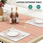 YITAHOME Patio Wicker L-Shaped Furniture Set, All-Weather Rattan Outdoor - Image 3