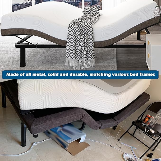 7 Inch Metal Bed Base Frame Leg Replacement Heavy Duty Extra Height Leg - Image 2