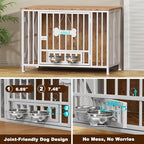 Easycom Foldable Large Dog Crate Furniture, 41.3" Assembly-Free Dog Crates - Image 4