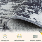 RELEANY Washable Area Rugs 8'x10' Non-Slip Modern Abstract Soft - Image 3