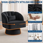 Garvee Ultra-Plush Swivel Accent Chair, 360° Barrel Lounge Chair - Image 3