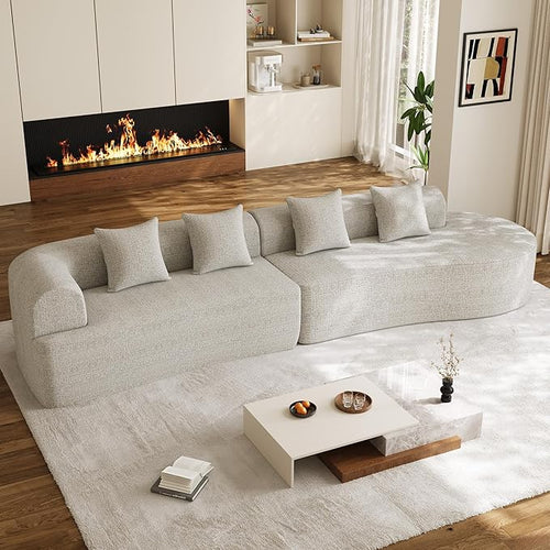 147" Oversized Sectional Sofa for Living Room, Modern Luxury Plush Chenille by DAMAIFROMFURNITURE