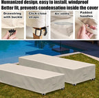 Outdoor Chaise Lounge Cover 1 Pack Patio Lounge Chair Covers Waterproof 600D - Image 6