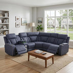 Power Recliner Sectional Sofa, L-Shaped Living Room Furniture Set, Reclining by GEBADOL