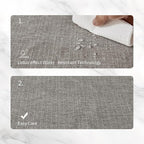 BALCONY & FALCON Placemats Set of 6 Faux Linen Cloth Place Mats Washable - Image 3