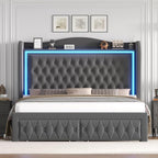 King Bed Frame 55" Tall Headboard - Image 6