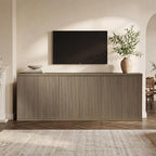 SICOTAS Buffet Cabinet with Storage Accent Sideboard Modern Credenza with Doors - Image 2