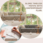VClife Boho Sofa Cover Thick Chenille Couch Cover - Image 3