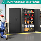 SISESOL Wide & Deep Metal Storage Cabinet - Image 4