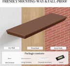 Fun Memories Floating Shelves 32 Inch Long, 9.3 Inch Deep Classic Crown Molding - Image 6