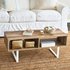 Household Essentials Jamestown TV Stand Coffee Table - Image 2
