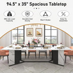 Hlivelood 94Inch Large Dining Table - Image 4