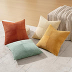 MIULEE Teal Orange Decorative Throw Pillow Covers 18x18 Inch Set of 4 Boho - Image 3