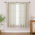 Chyhomenyc Semi Sheer Curtains 54 Inch Length by Chyhomenyc
