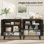 Keehusux 15.7" D Set of 2 Modern Buffet Cabinet - Image 5
