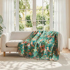LUTBM Boho Throw Blanket for Couch Sofa Chair Cotton Summer Breathable Blankets - Image 2