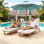 Chaise Lounge Cushions Outdoor 80x26x6 Inch, Fade Resistant 6'' Thicken Outdoor - Image 2