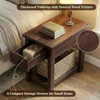 Narrow End Table Set of 2 with Charging Station - Image 7