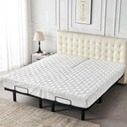 Quilted Waterproof Split Top California King Mattress Protector Pad - Image 6