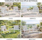 Kozyard 3-Piece Rocking Chair Set, Outdoor Rocking Textilene Bistro Set - Image 7
