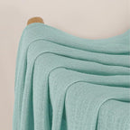 Chyhomenyc Aqua Green Semi Sheer Curtains 54 Inch Length - Image 8